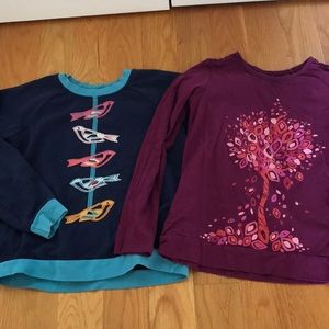 Lot of 4 girls’ long sleeve shirts, 10-12